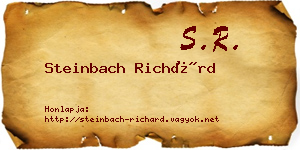 Steinbach Richárd névjegykártya