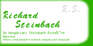 richard steinbach business card